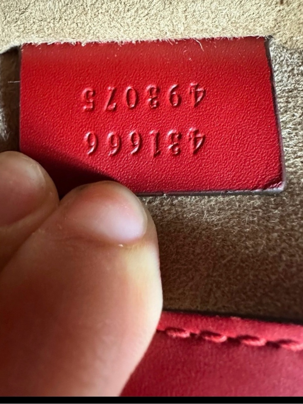 Gucci Sylvie Red Leather Shoulder Bag Gold Chain Web Stripe Crossbody - Picture 7 of 16